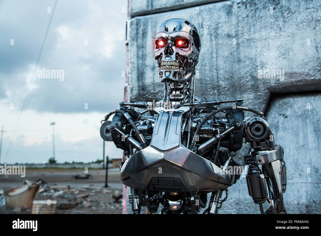 Series T-800 Robot in Terminator Genisys from Paramount Pictures and  Skydance Productions Stock Photo - Alamy