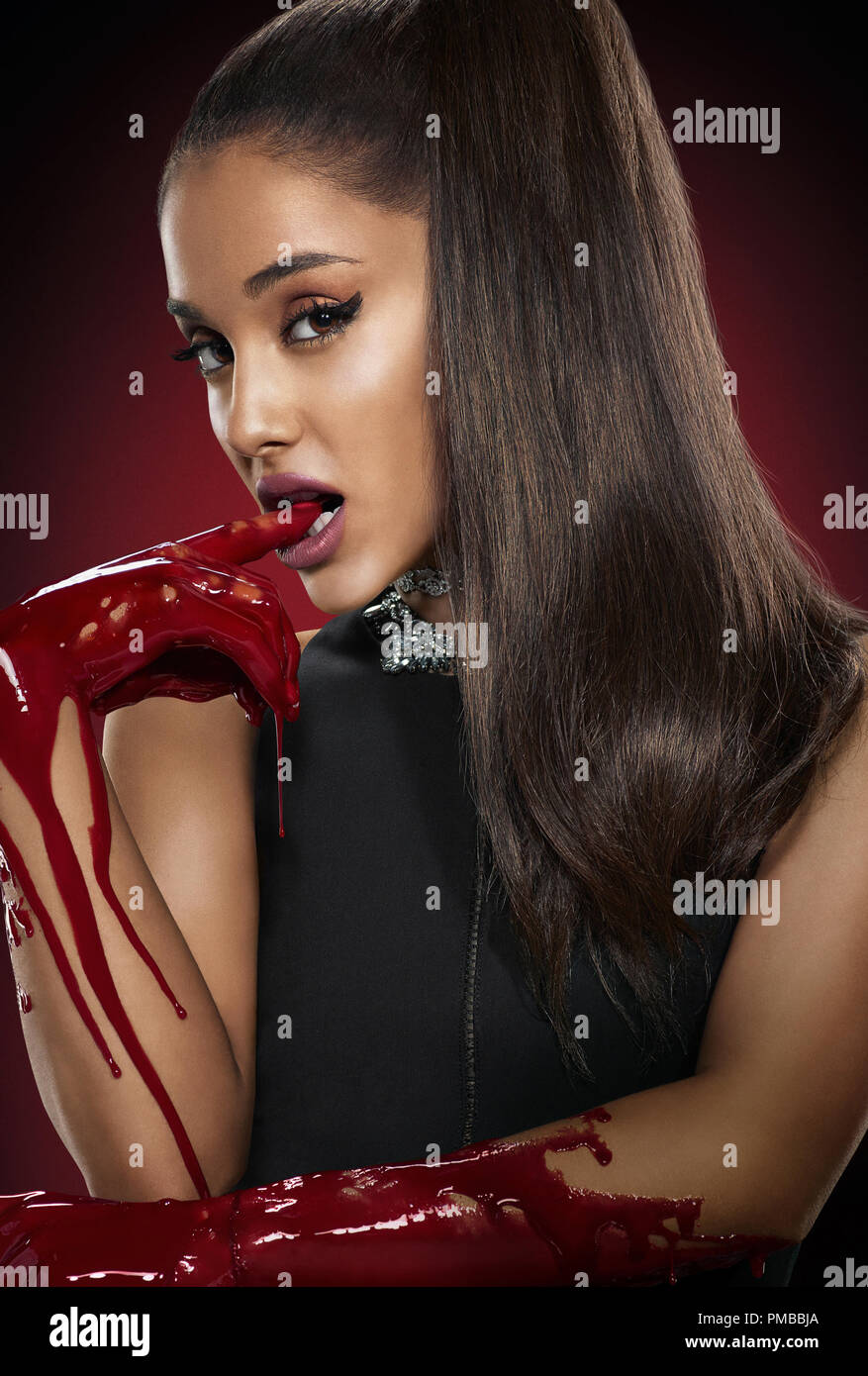 SCREAM QUEENS: Ariana Grande as Chanel #2 in SCREAM QUEENS on FOX. ©2015  Fox Broadcasting Co. Cr: Jill Greenberg/FOX Stock Photo - Alamy