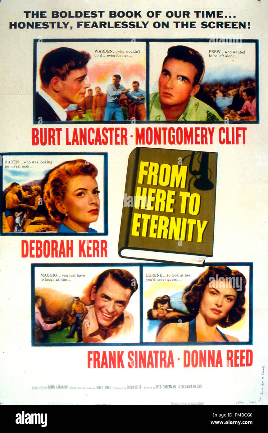 &ldquo;From Here to Eternity&rdquo; Poster (1953) Columbia Pictures Burt Lancaster