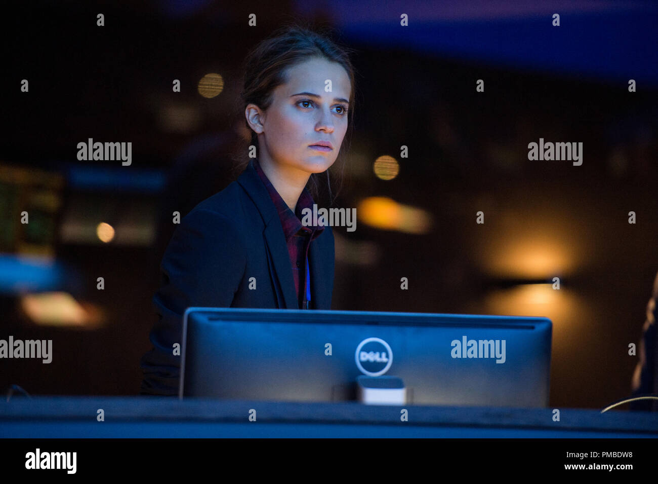 ALICIA VIKANDER as Heather Lee in 'Jason Bourne' 2016 Stock Photo
