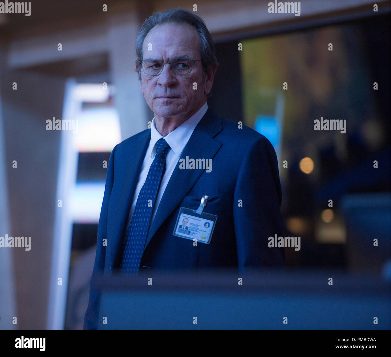 TOMMY LEE JONES as CIA Director Dewey in 'Jason Bourne' 2016 Stock Photo
