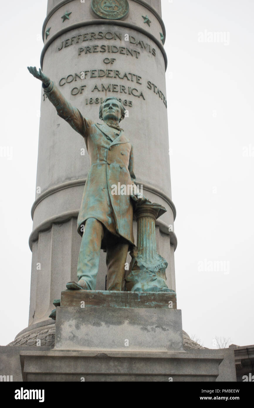 Jefferson Davis memorial Richmond Virginia Stock Photo