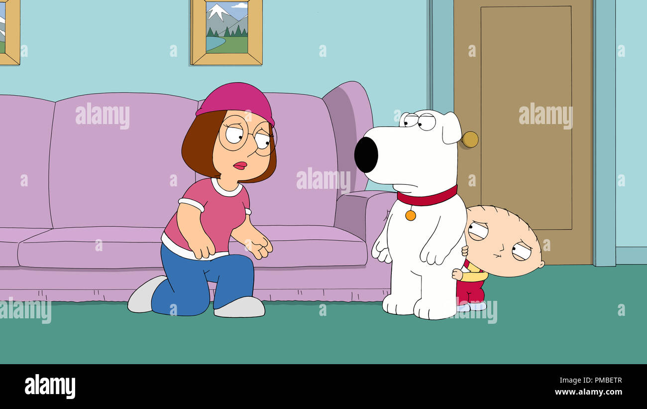 Meg Griffin Brian Griffin Stewie Griffin Family Guy Season 14 2017 Fox Broadcasting Co Stock Photo Alamy