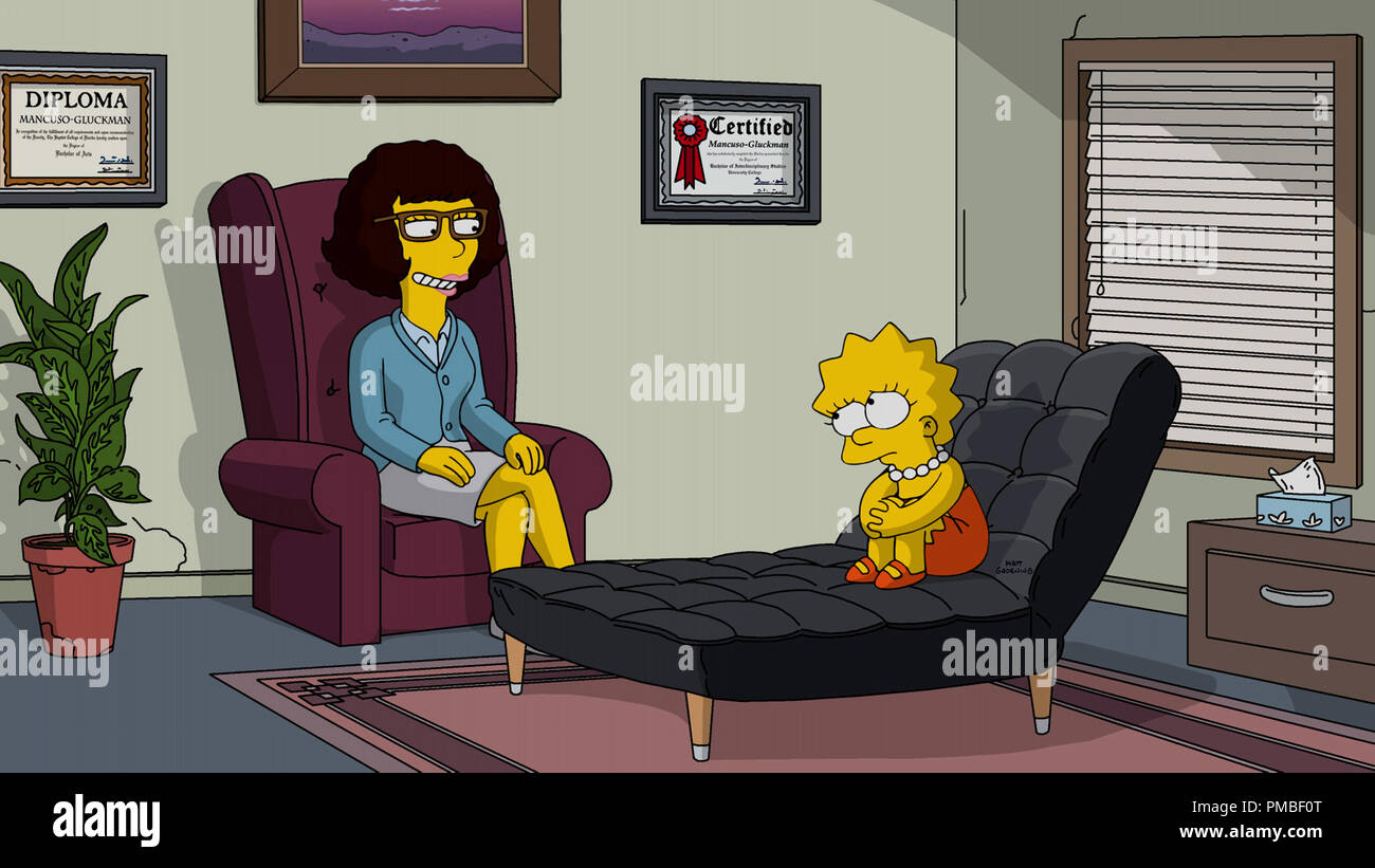 Lisa Simpson, 'The Simpsons' Season 28 (2017) Fox Broadcasting Co. Stock Photo