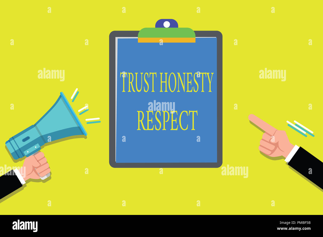 Handwriting Text Writing Trust Honesty Respect Concept Meaning respect