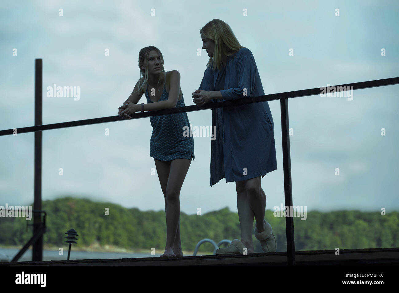 Sofia Hublitz, Laura Linney, 'Ozark' Season 1 (2017) Netflix Stock Photo