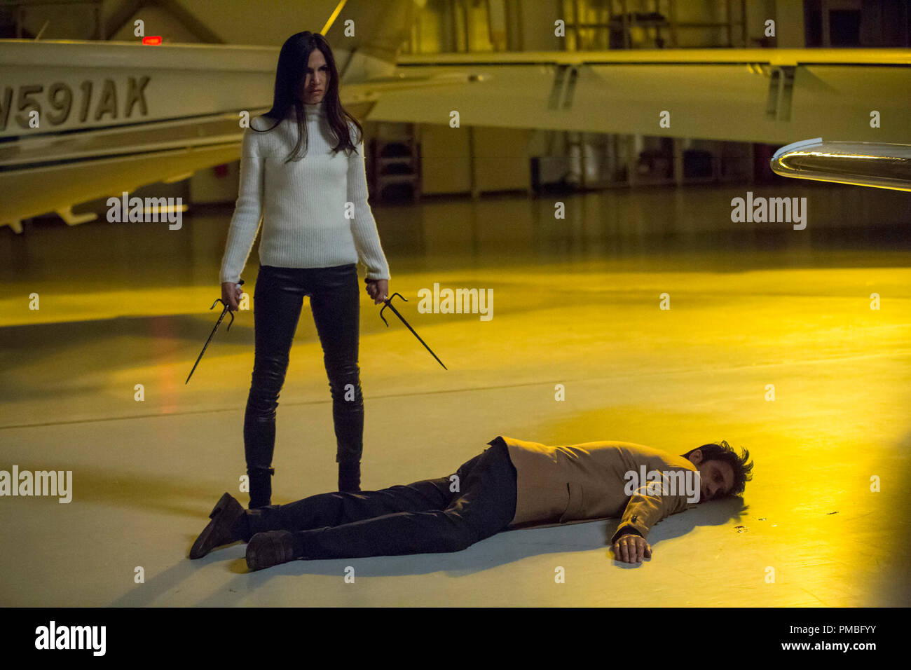 Elodie Young, "Marvel's Daredevil" Season 2 (2016) Netflix Stock Photo
