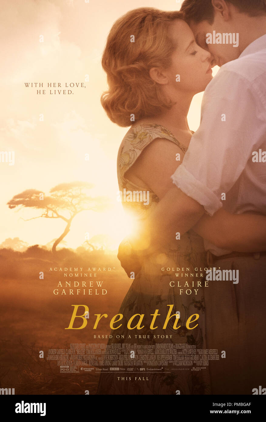 'Breathe' (2017) a Bleecker Street and Participant Media release (2017)  Poster Stock Photo
