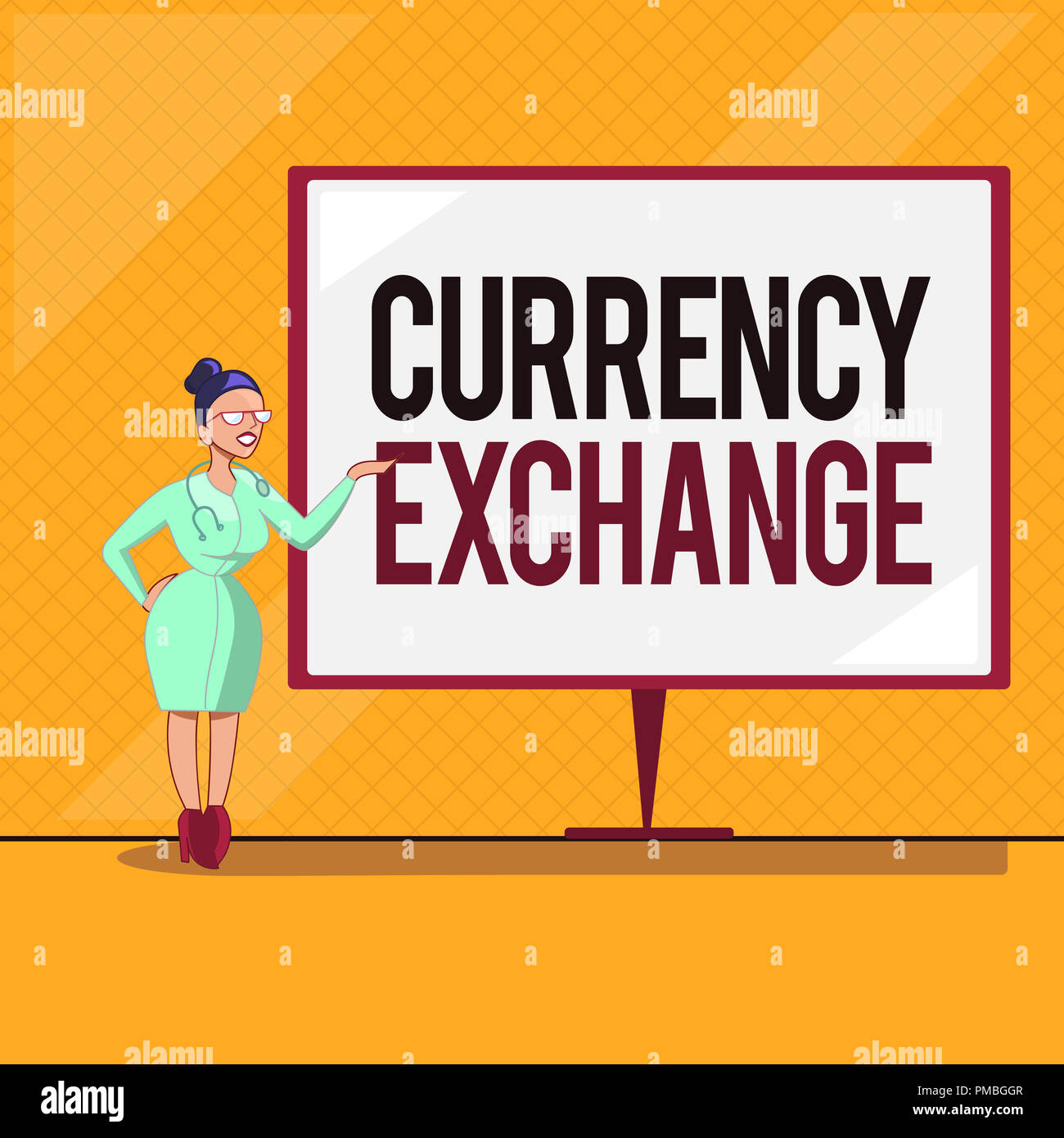 Handwriting Text Currency Exchange Concept Meaning Process Of - 