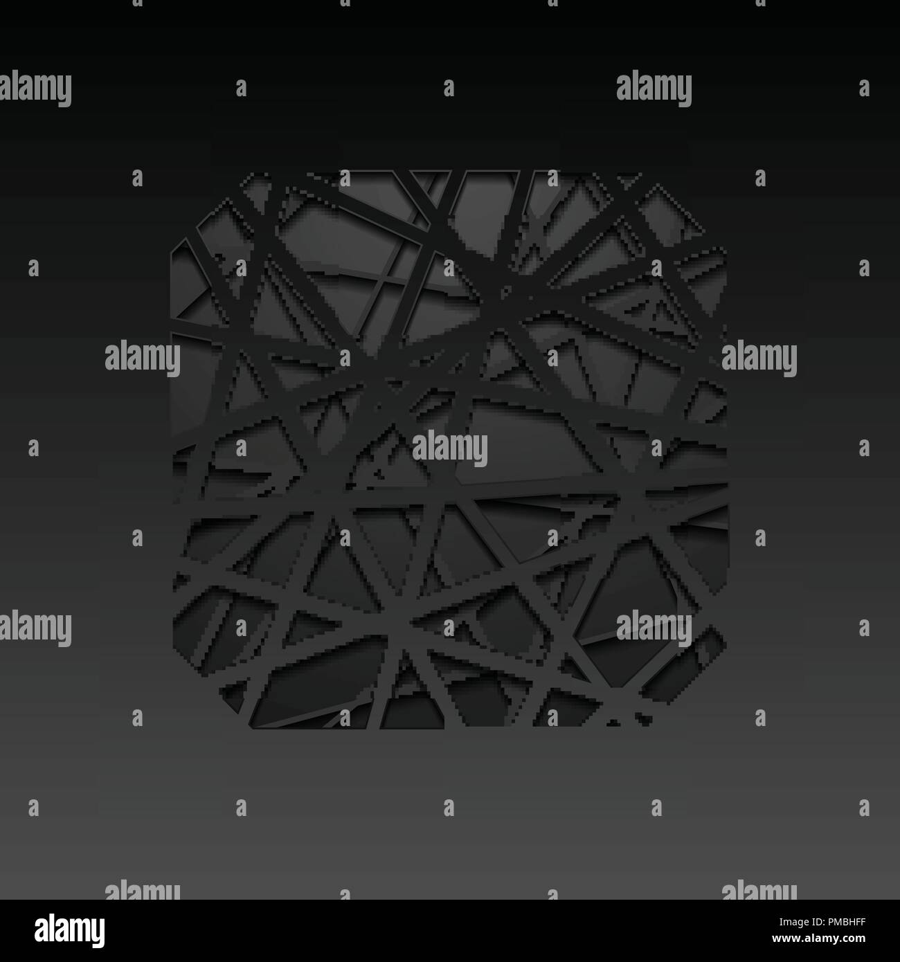 Abstract black tech corporate background with stripes. Vector ...