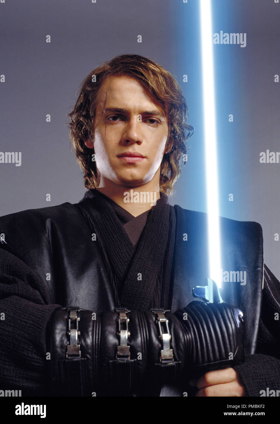 Hayden Christensen plays Anakin Skywalker, who is drawn to the dark side of the Force in Star Wars: Episode III Revenge of the Sith. TM & © 2005 Lucasfilm Ltd. All Rights Reserved. Stock Photo