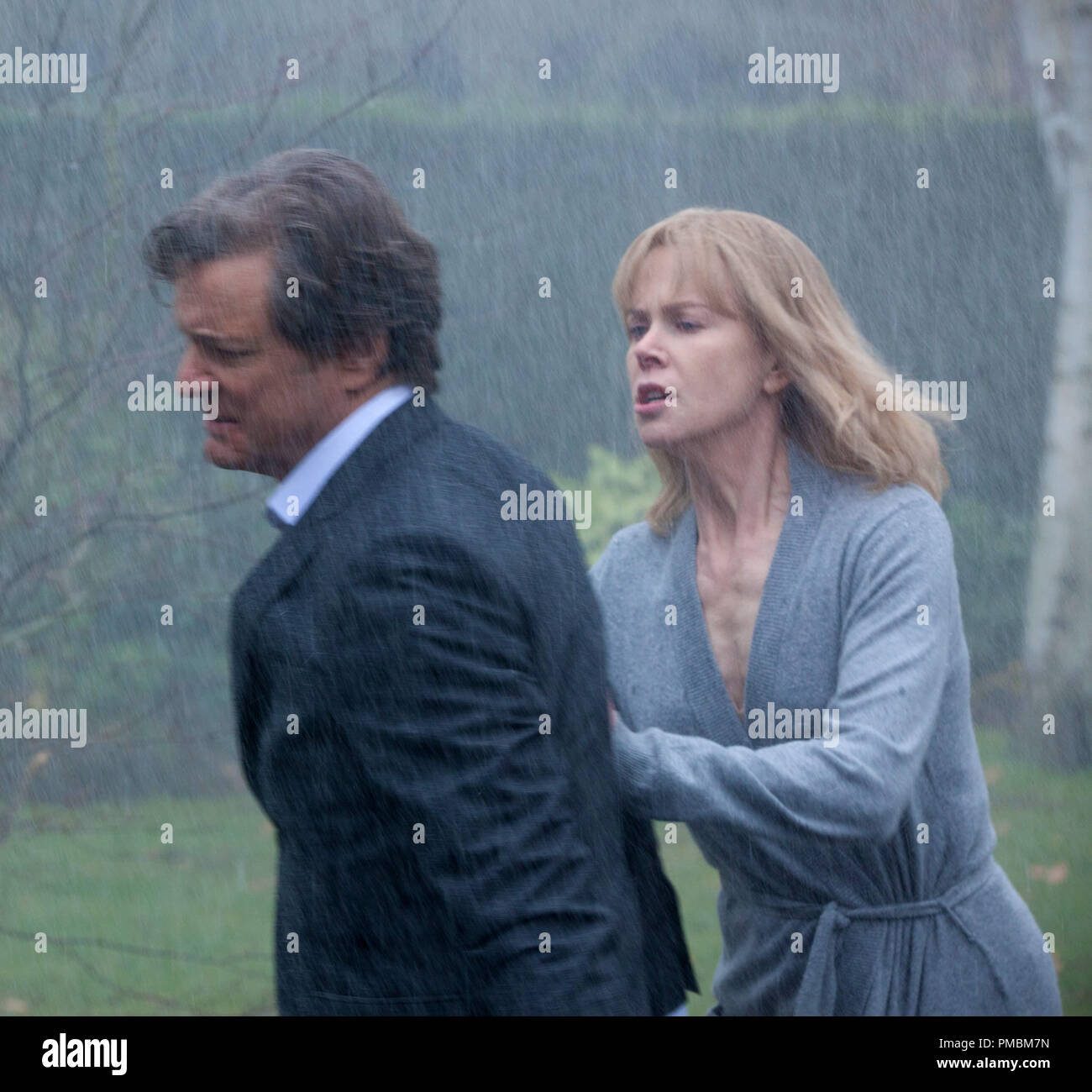 After uncovering a devastating secret, Christine Lucas (NICOLE KIDMAN) demands the truth from her husband Ben (COLIN FIRTH) in BEFORE I GO TO SLEEP. Stock Photo