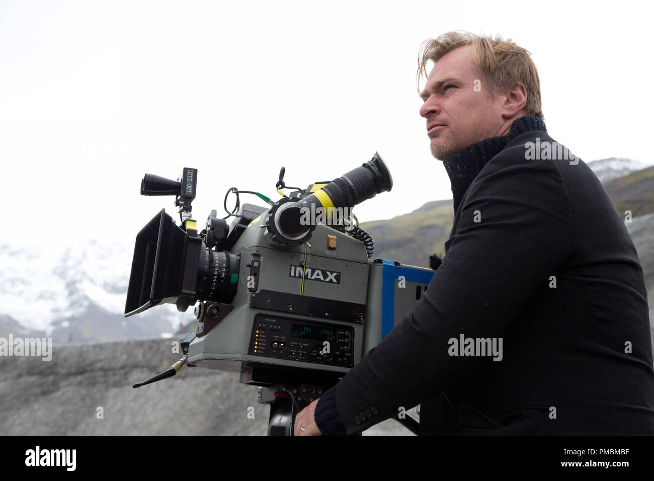 Director/Producer/Co-Writer Christopher Nolan on the set of INTERSTELLAR, from Paramount Pictures and Warner Brothers Pictures, in association with Legendary Pictures. Stock Photo