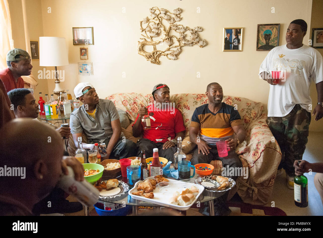 Left to right: Chris Rock is Andre Allen, Michael Che is Paul, Jay
