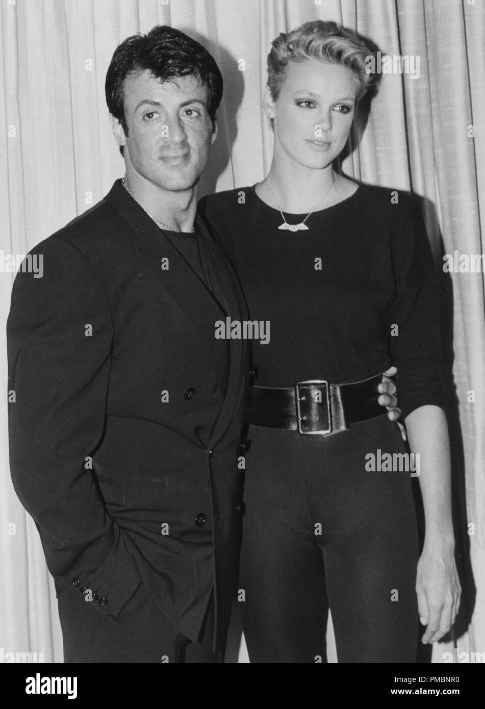 Sylvester Stallone and Brigitte Nielsen circa 1986 © JRC /The Hollywood Archive - All Rights Reserved  File Reference # 32603_023THA Stock Photo