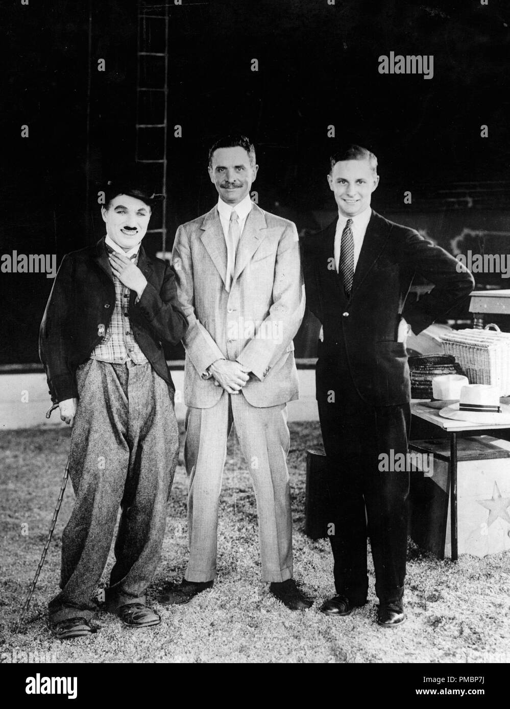 Charles Chaplin during the making of 'The Circus' 1928.  File Reference # 32603 297THA Stock Photo