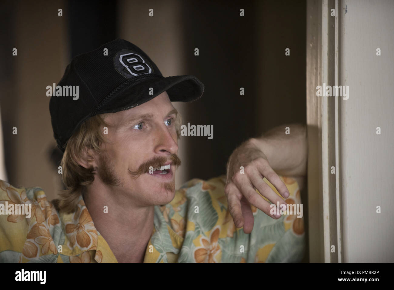 Austin Amelio plays Nesbit in Everybody Wants Some from Paramount Pictures and Annapurna Pictures. Stock Photo