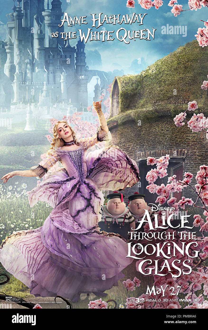 Alice Through The Looking Glass" (2016) Poster Stock Photo - Alamy