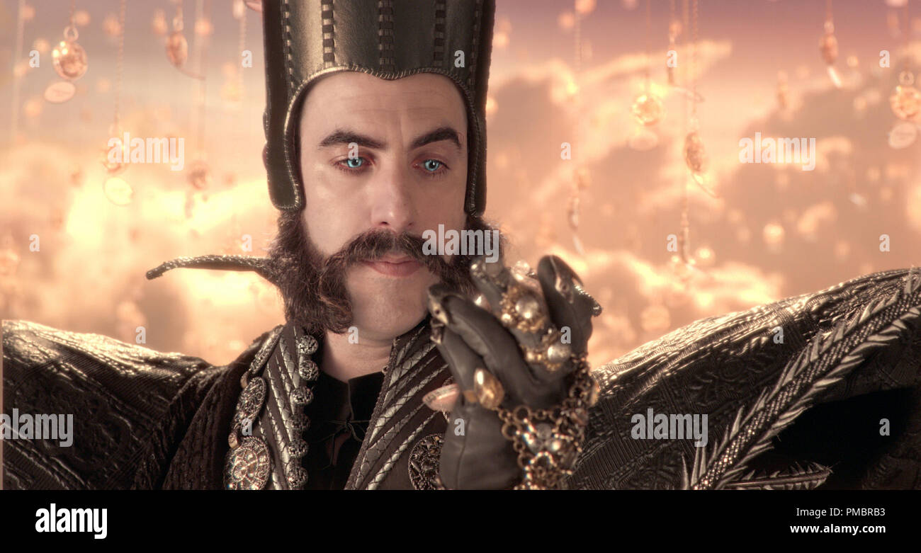 Sacha Baron Cohen is Time in Disney's ALICE THROUGH THE LOOKING GLASS, an all new adventure featuring the unforgettable characters from Lewis Carroll's beloved stories. Stock Photo