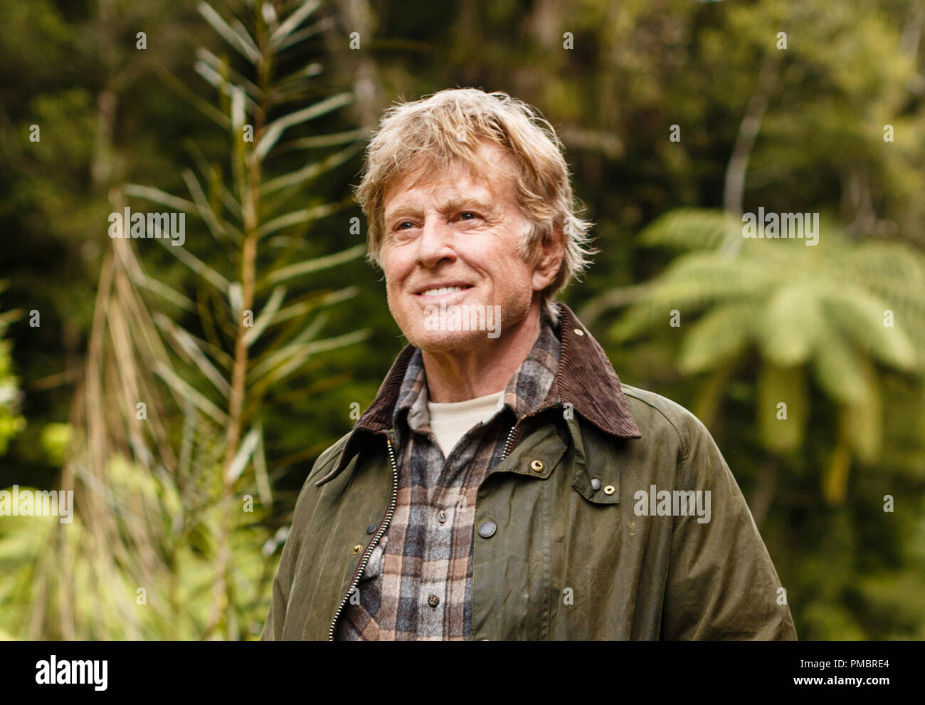 Robert Redford is Mr. Meacham, an old wood carver who delights local children with tales of the fierce dragon that resides deep in the woods nearby in Disney's PETE'S DRAGON. Stock Photo