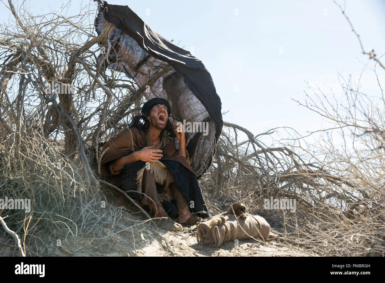 Ewan McGregor stars as 'Jesus' in the imagined chapter of Jesus' forty days of fasting and praying, LAST DAYS IN THE DESERT, a Broad Green Pictures release.  Credit: François Duhamel / Broad Green Pictures Stock Photo
