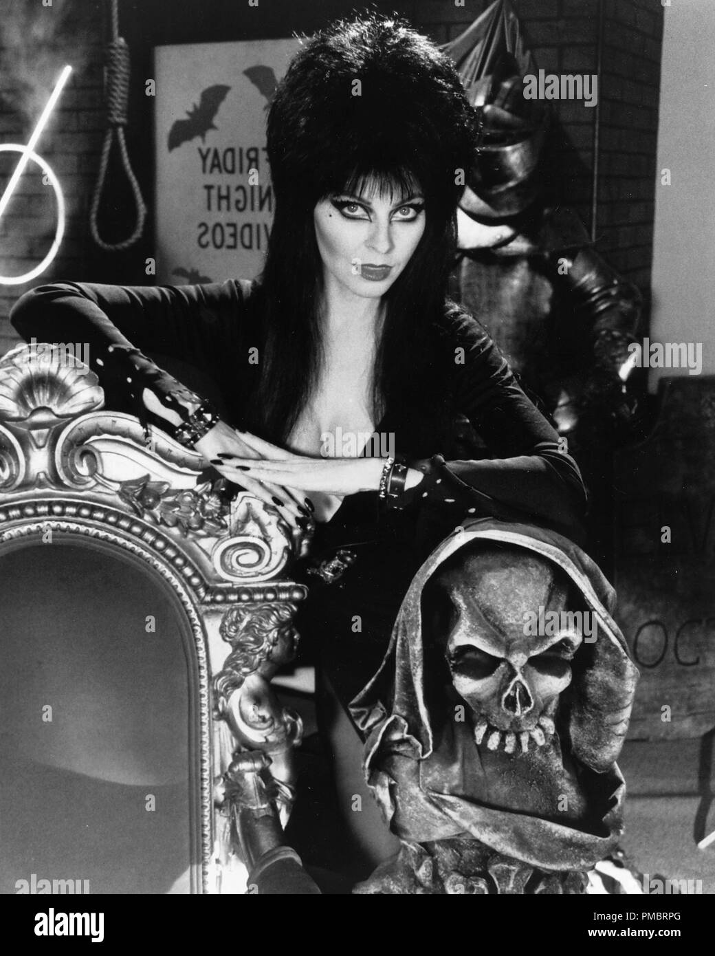 Studio Publicity Still of Elvira (Cassandra Peterson)  circa 1987  File Reference # 32914 007THA Stock Photo