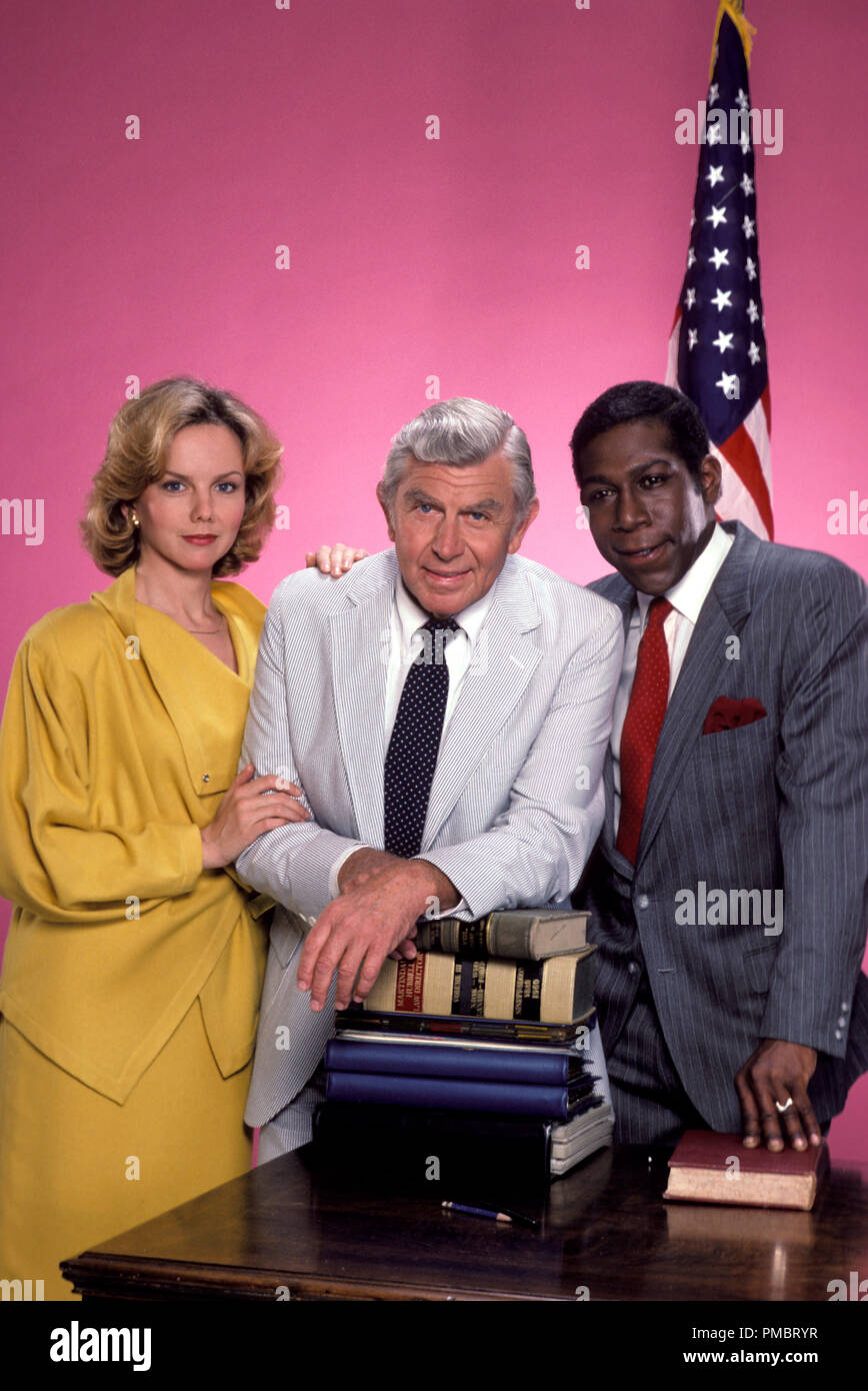 Studio Publicity Still from "Matlock" Linda Purl, Andy Griffith, Kene