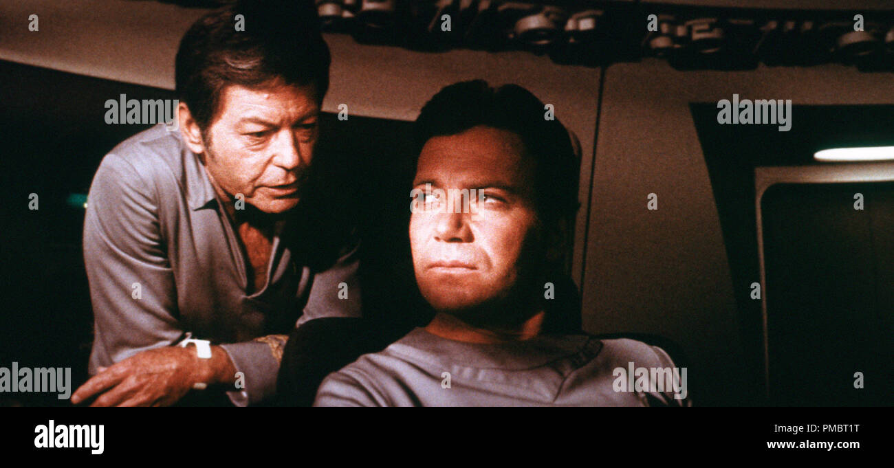 Studio Publicity Still from 'Star Trek: The Motion Picture'  DeForest Kelly and William Shatner  © 1979 Paramount File Reference # 32914 197THA Stock Photo