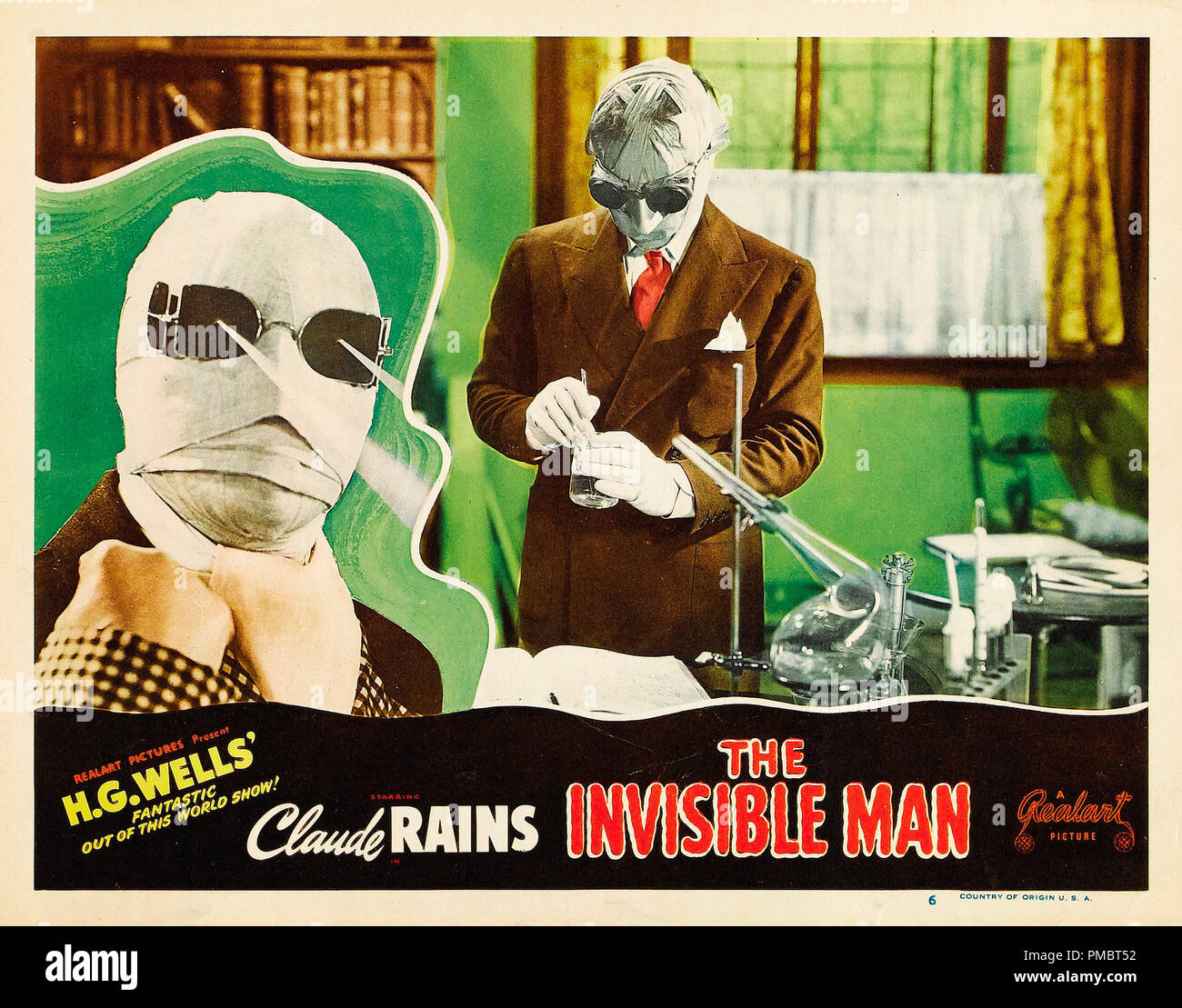 Claude Rains, 'The Invisible Man' 1933 Universal  Poster / Lobby card   File Reference # 32914 283THA Stock Photo