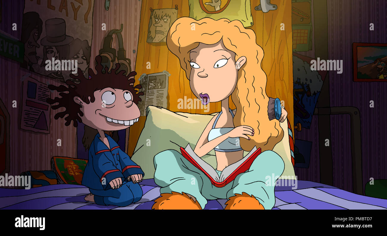 (Left to right) Donnie and Debbie in 'The Wild Thornberrys Movie.' (2002) Stock Photo