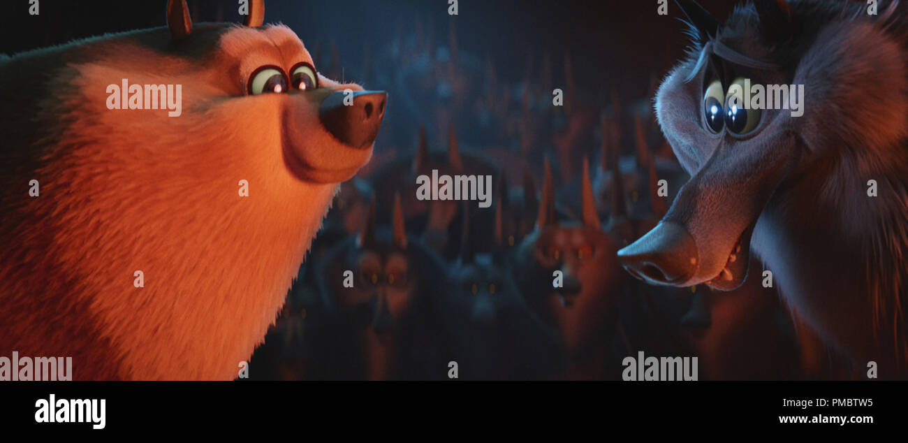 L-r) Beta Wolf voiced by JORDAN PEELE and Alpha Wolf voiced by  KEEGAN-MICHAEL KEY in the new animated adventure 