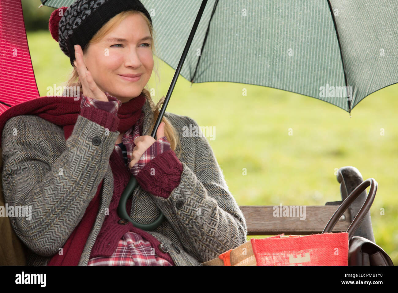 Oscar® winner RENÉE ZELLWEGER reprises her role in the next chapter of the world’s favorite singleton in 'Bridget Jones’s Baby.' Directed by Sharon Maguire (Bridget Jones’s Diary), the new film in the beloved comedy series based on creator Helen Fielding’s heroine finds Bridget unexpectedly expecting. Stock Photo