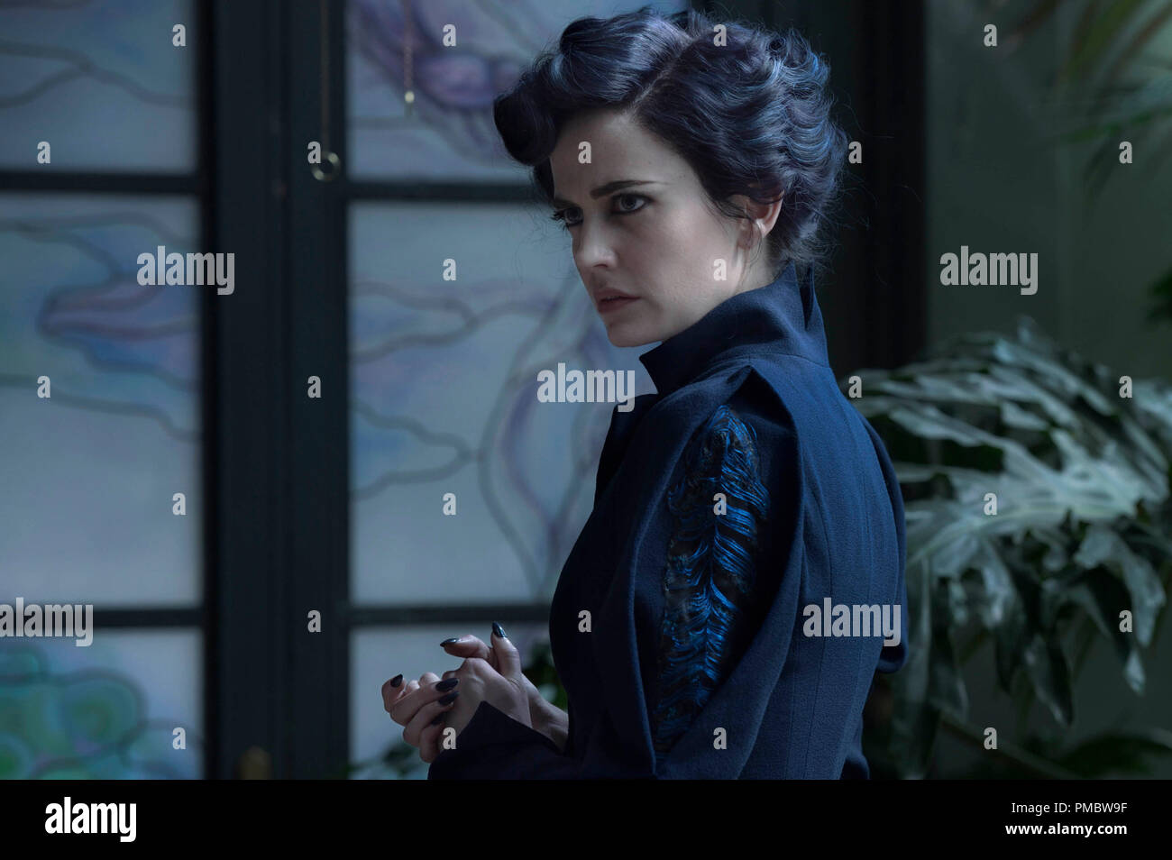 'Miss Peregrine's Home for Peculiar Children' (2016) Eva Green portrays Miss Peregrine, who oversees a magical place that is threatened by powerful enemies. Stock Photo