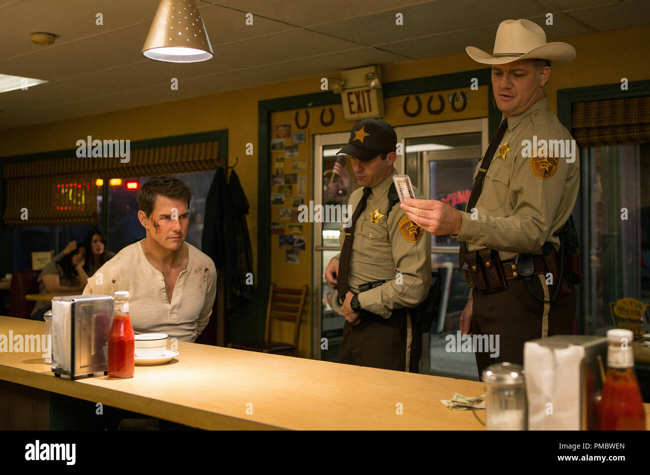 Tom Cruise (left) plays Jack Reacher and Jason Douglas (right) plays