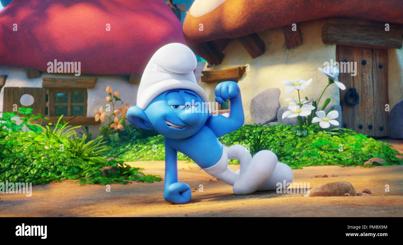 Hefty (Joe Manganiello) in Columbia Pictures and Sony Pictures Animation's SMURFS: THE LOST VILLAGE. (2017) Stock Photo