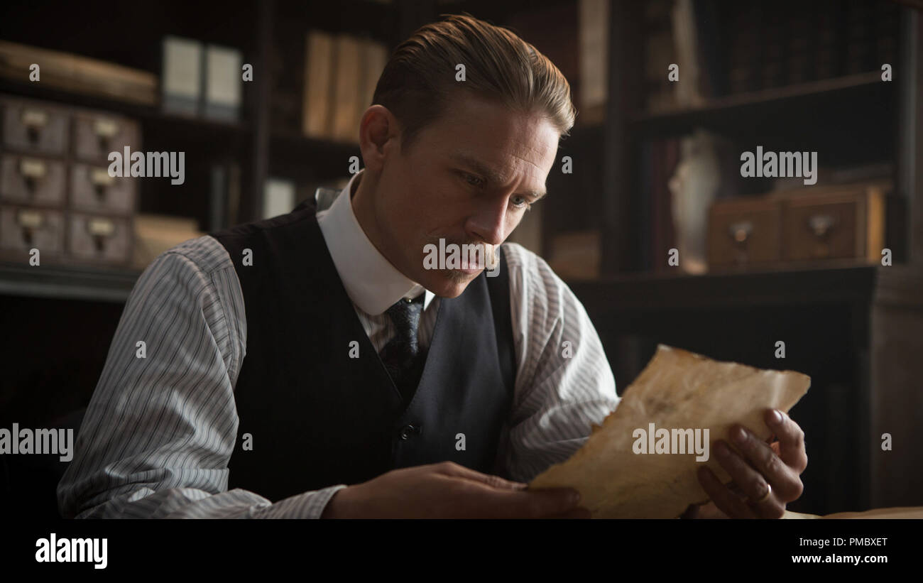 Charlie Hunnam stars as Percy Fawcett in director James Gray's THE LOST CITY OF Z, an Amazon Studios and Bleecker Street release. (2017) Stock Photo