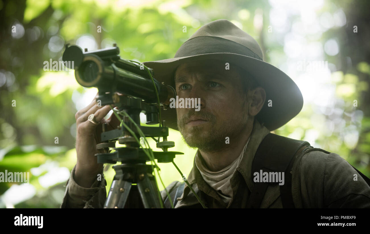 Charlie Hunnam stars as Percy Fawcett in director James Gray's THE LOST CITY OF Z, an Amazon Studios and Bleecker Street release. (2017) Stock Photo