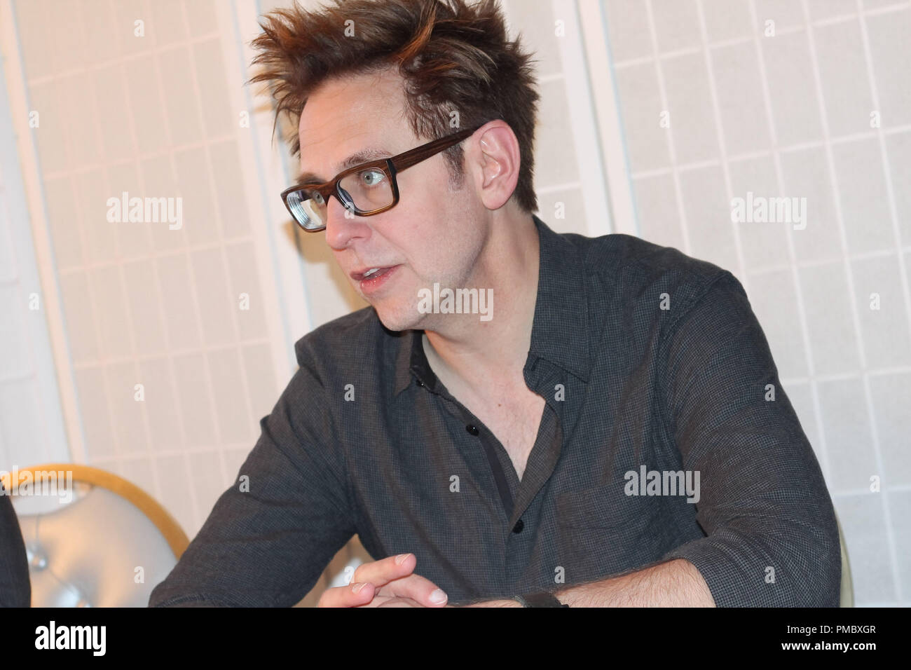 Director James Gunn at 'Guardians of the Galaxy Vol. 2' Press Conference held on April 20, 2017 at the London Hotel in West Hollywood,  California. No Tabloids. No USA sales for 30 days of origination.  File Reference # 33297 016JRC  For Editorial Use Only -  All Rights Reserved Stock Photo