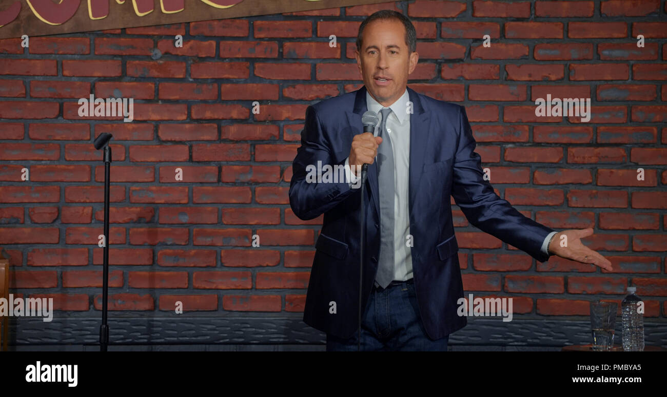 Comedian Jerry Seinfeld takes the stage at the comedy club where he began his career to recount his early life.'Jerry Before Seinfeld' (2017) Stock Photo