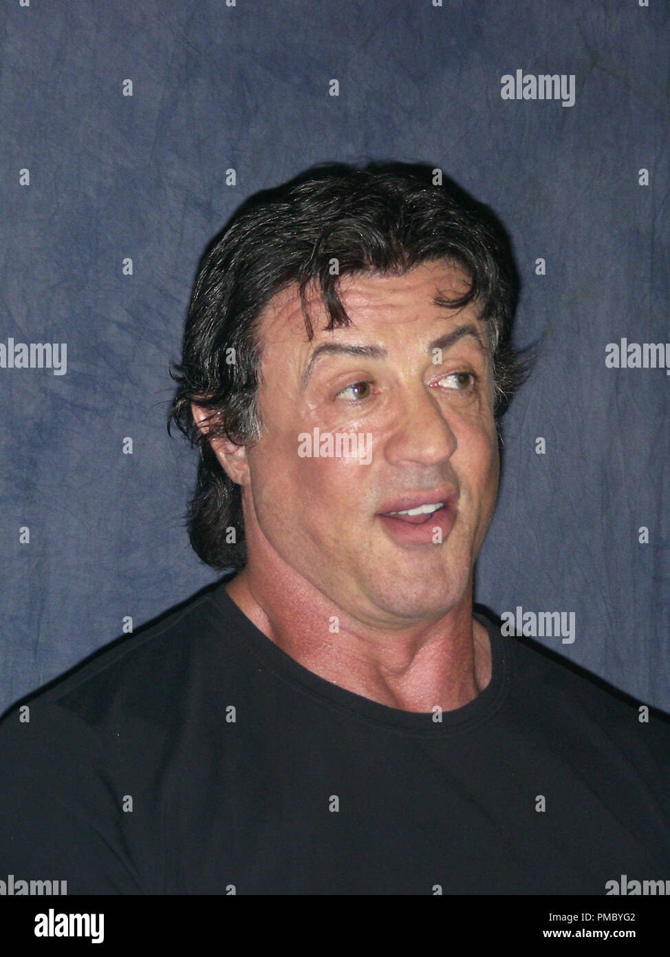 Press conference Portrait of Sylvester Stallone  11/07/2006 © JRC Photo Library/The Hollywood Archive (All Rights Reserved)  File Reference # 33480 017THA Stock Photo