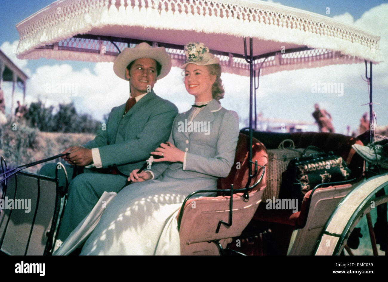 Gordon MacRae, Shirley Jones, 'Oklahoma!' 1955 RKO File Reference # 33480 699THA Stock Photo