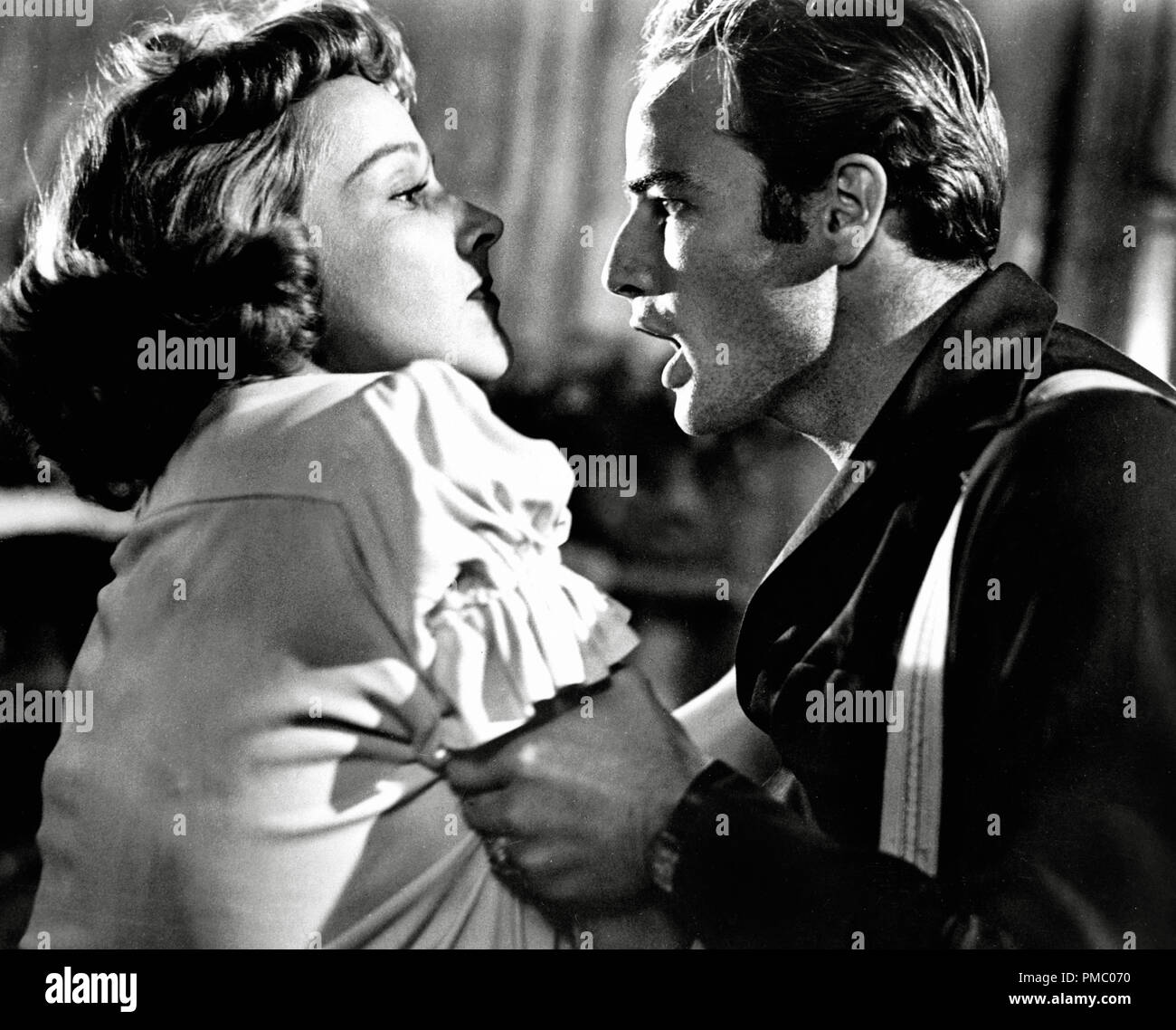 Kim Hunter, Marlon Brando, 'A Streetcar Named Desire' 1951 Warner Bros.  File Reference # 33480 783THA Stock Photo