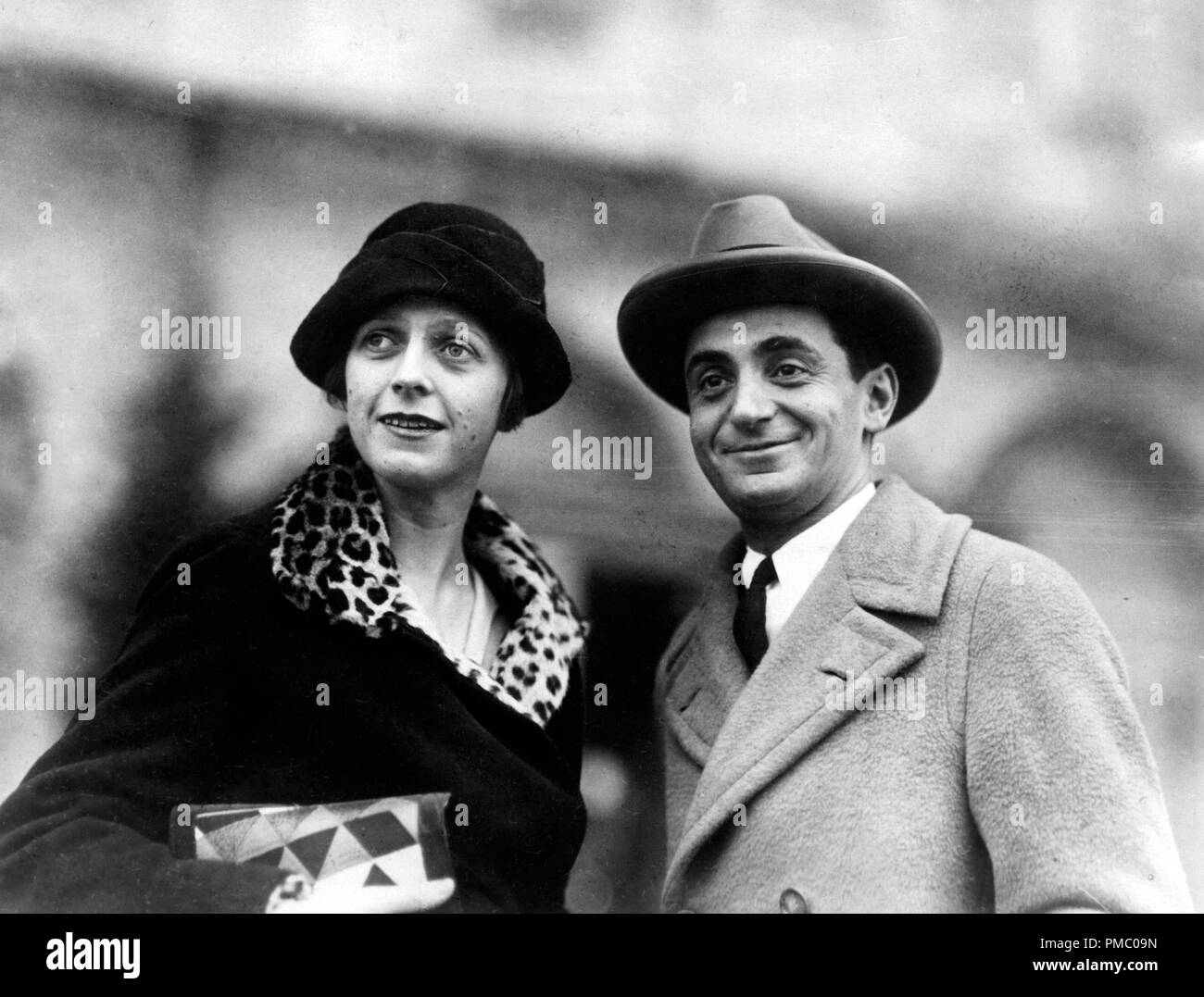 Irving Berlin with his wife Ellin Mackay on their honeymoon in  1926  File Reference # 33480 936THA Stock Photo