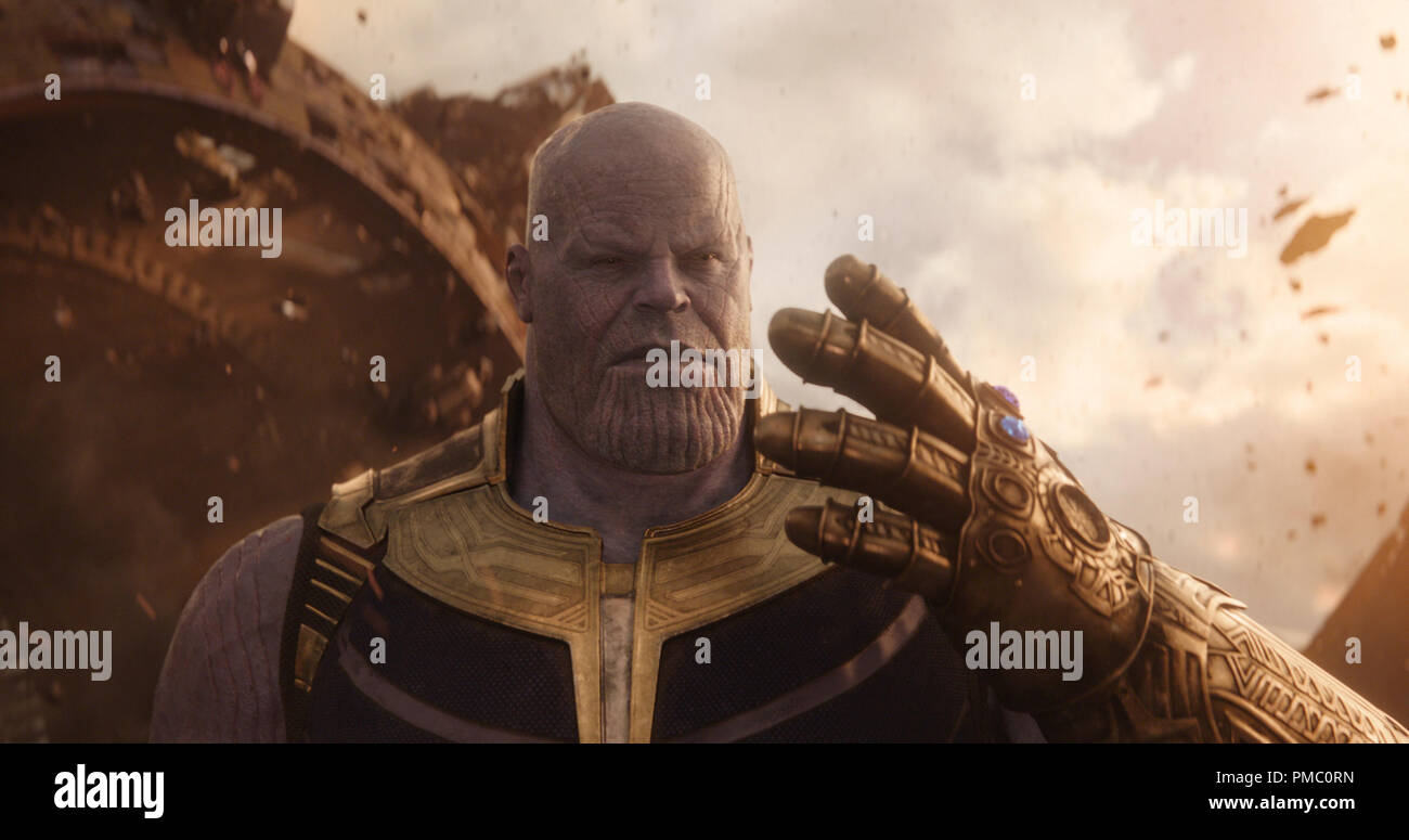 Marvel Studios' AVENGERS: INFINITY WAR..Thanos (Josh Brolin)..Photo: Film Frame..©Marvel Studios 2018 Stock Photo