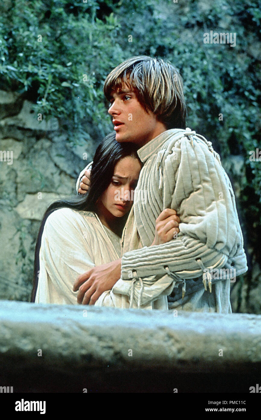 Leonard Whiting and Olivia Hussey in "Romeo and Juliet" 1968 Paramount  File Reference # 33595_046THA Stock Photo