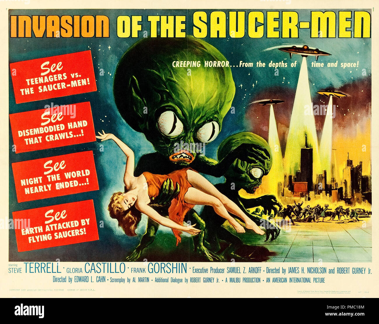 Alien,  Invasion of the Saucer Men (American International, 1957). Lobby Card  File Reference # 33595 253THA Stock Photo