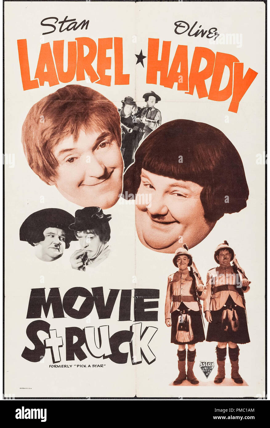 Stan Laurel, Oliver Hardy, Movie Struck (aka Pick A Star) Poster File  Reference # 33595 310THA Stock Photo - Alamy