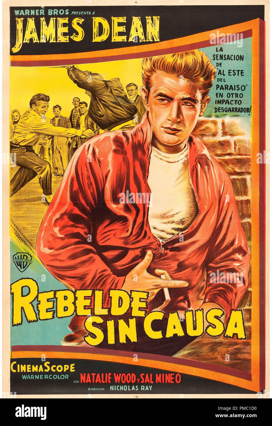 James dean rebel without a cause color hires stock photography and