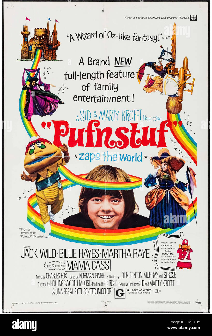 Jack Wild,  Pufnstuf (Universal, 1970). Poster File Reference  # 33595 400THA Stock Photo
