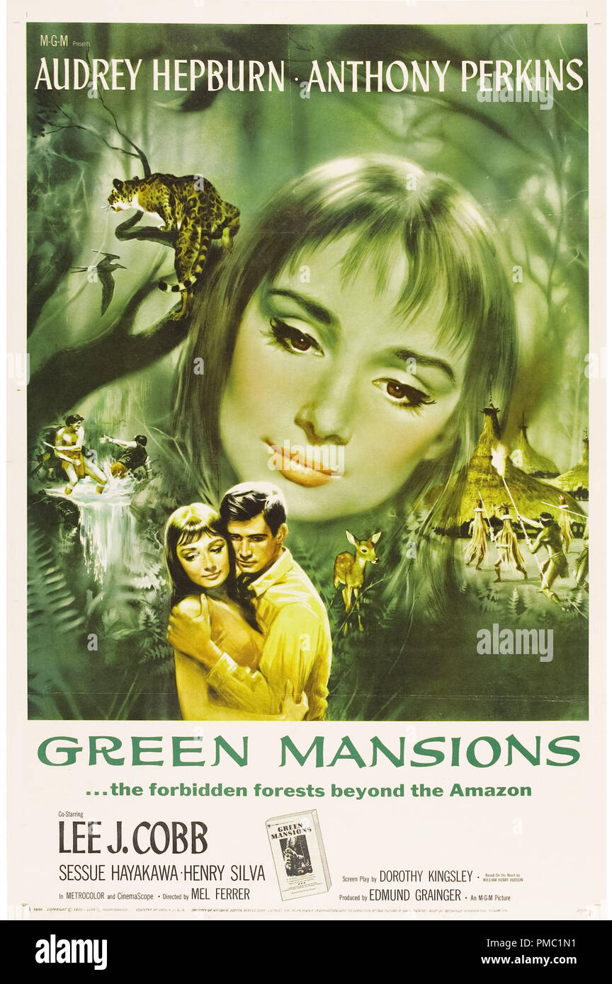 Audrey Hepburn, Green Mansions (MGM, 1959). Poster File Reference # 33595  600THA Stock Photo - Alamy